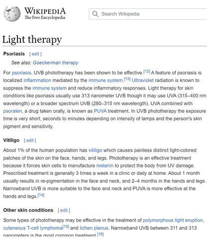 UVB lamp psoriasis eczema bones teeth hair viruses tanning bed solarium